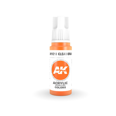 AK Interactive 3rd Gen Acrylic Clear Orange 17ml