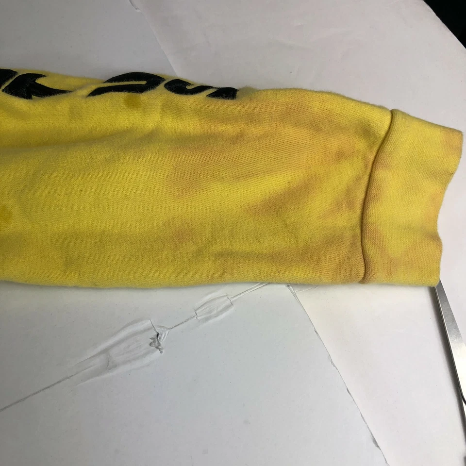 Kith Bob Esponja Pantalones Cuadrados Niños 7 Amarillo y Negro Bordado Manga Larga Sudadera con Capucha Foto 2 de 4