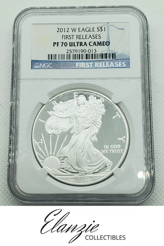 2012-W Proof American Silver Eagle First Releases NGC PF70 Ultra Cameo