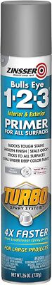 Zinsser 343748 Bulls Eye 1-2-3 Turbo Gray Primer 26-oz