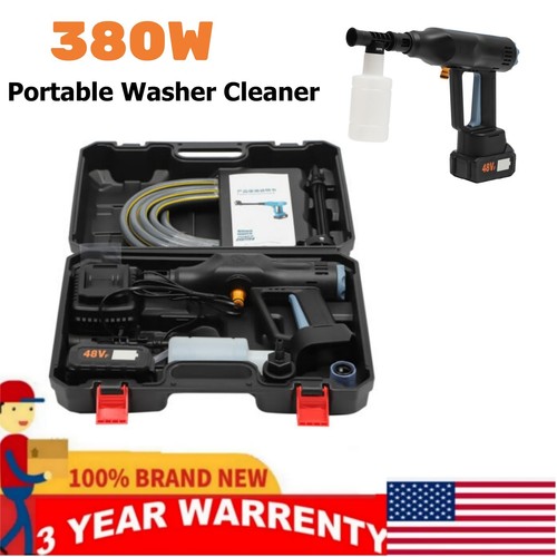 Yard Cordless Electric High Pressure Water Spray Car Gun Portable Washer Cleaner