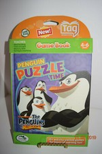 LeapFrog TAG LeapReader Penguin Puzzle Time Game Book NEW