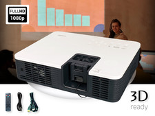 DLP Projector Laser/LED Hybrid Great for Small Business Meetings 3500 ANSI HDMI