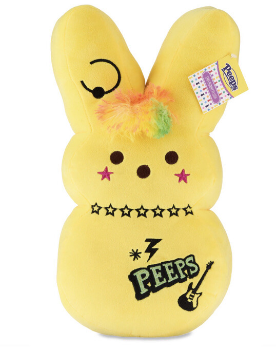 2023 Easter Emo Bunny Plush Rocking PEEPS 15 Inches Yellow NEW | eBay
