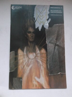 ECLIPSE COMICS: MIRACLEMAN #18, NEIL GAIMAN, SCARCE/HTF LATER ISSUE, 1990, VF+!!