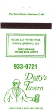 West Haven Connecticut Duffy's Tavern Lunch and Dinner Vintage Matchbook Cover