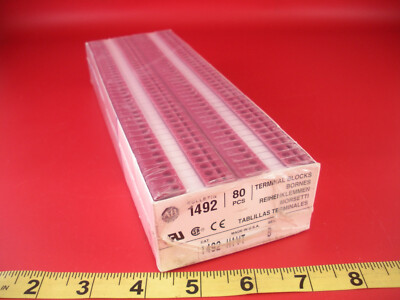 Allen Bradley 1492-H1VT Lot of (80) Ser B Terminal Blocks Violet 1492 H1VT New