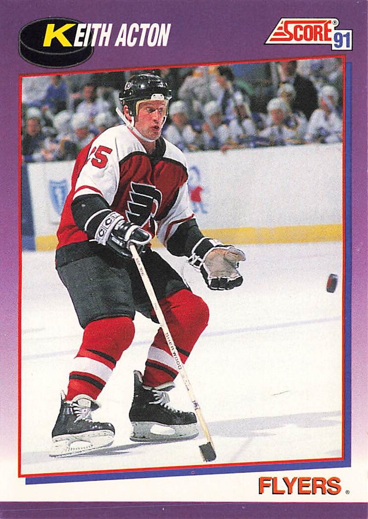 1991 Score American #133 Keith Acton Philadelphia Flyers