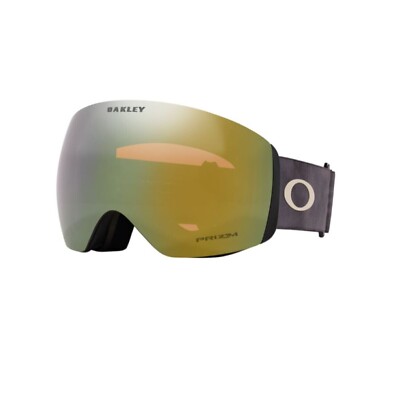 Oakley flight deck L grey smoke prizm sage gold iridium maschera