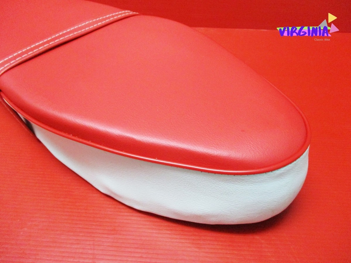 Fit HONDA C100 CA100 C102 CA102 C105 CA105 COMPLETE SEAT RED/WHITE