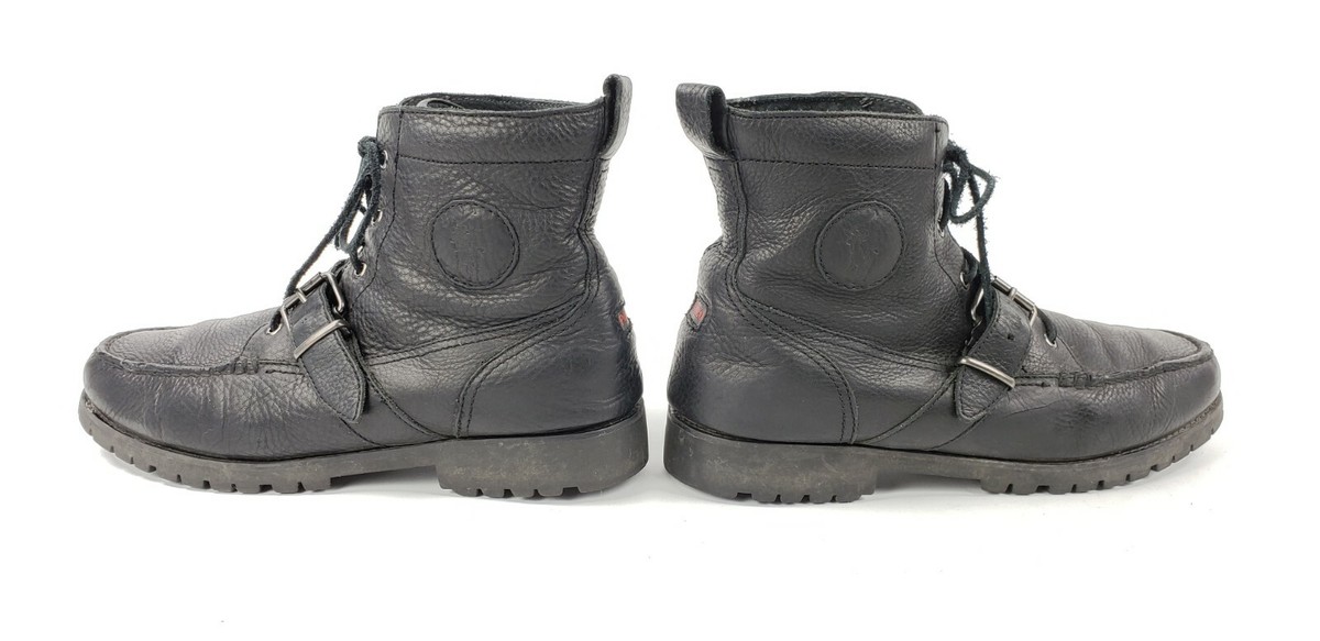 Men’s Leather Polo Ralph Lauren REDMOND-BO-CSL Boots Polo Ralph Lauren Redmond BO-CSL Black Leather Boots Size 11  main image 2