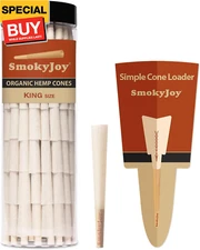 100 Pack King Size Cones - Pre Rolling Rolled Preroll Pre Rolls Papers Cone - Co