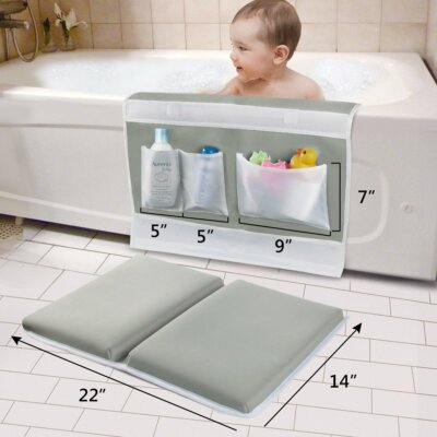 Baby Bathtime Knee Pad Elbow Rest 1.5inch Extra Thick Bath Kneeling Pad Non-Slip