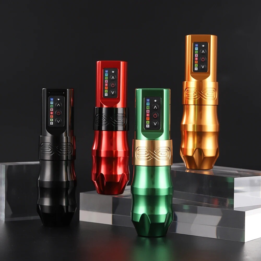 A-6/ 新品未使用 XNET EXOtattoomachine ful set EXO Wireless Tattoo Machine Kit with Extra 2100mAh Power