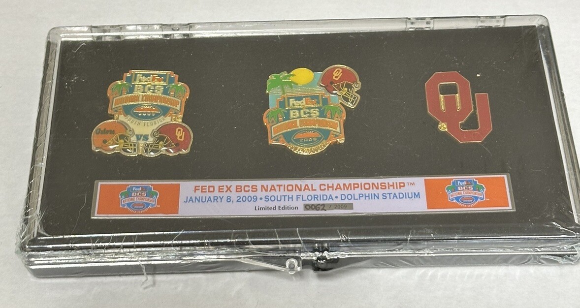 Oklahoma University Sooners Pin National Championship Lapel Pin