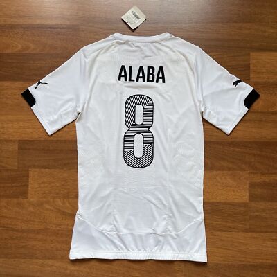 AUSTRIA PUMA 2014 FOOTBALL SOCCER AWAY JERSEY #8 DAVID ALABA SIZE