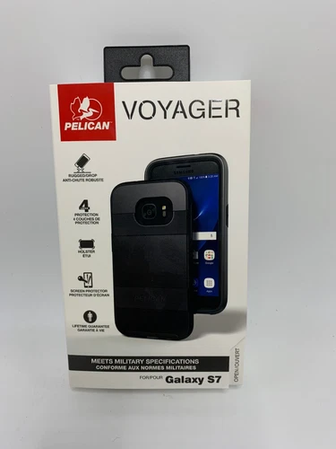 New Pelican Voyager Black Case for Samsung Galaxy S7 Free Shipping