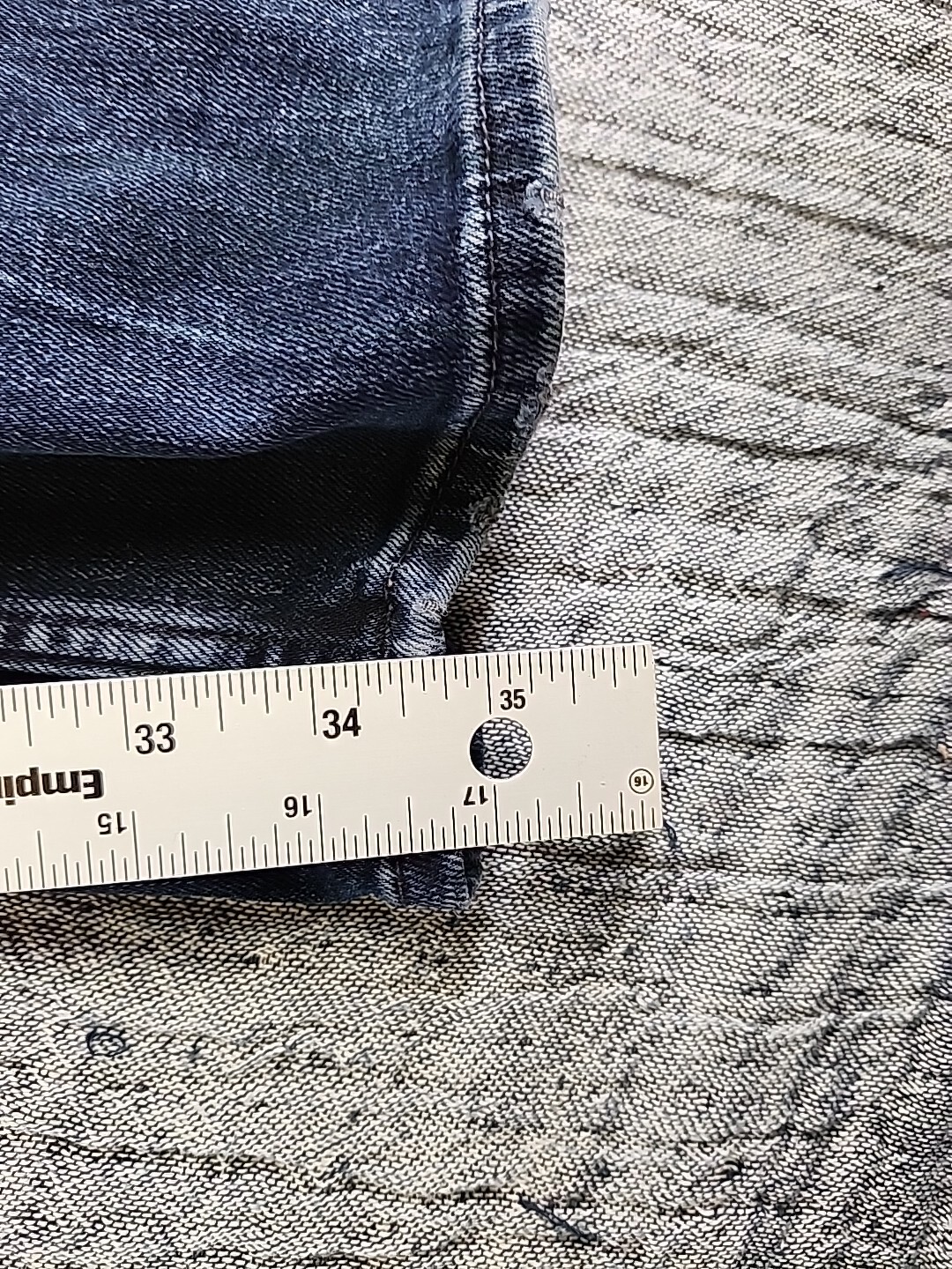 Hugo Boss Delaware Slim Fit Jeans Men’s 34/36 Stretch Blue Dark Wash Distressed thumbnail 9