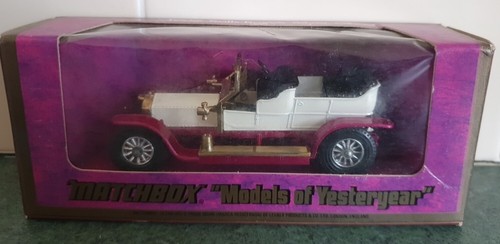 Streichholzschachtel Lesney Modelle von gestern Y-10 1906 Rolls-Royce silber Geist verpackt