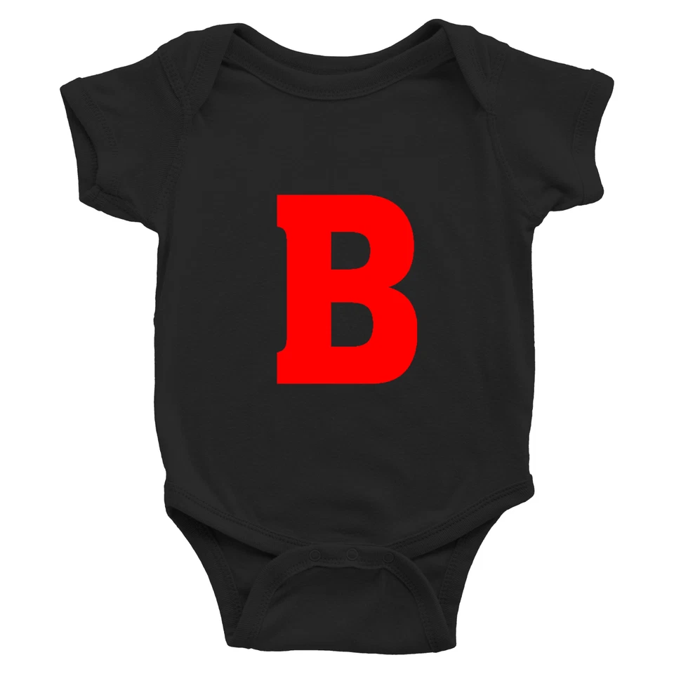 Letra B Alfabeto Infantil Costilla Body Ropa Recién Nacido Baby Shower Regalo Divertido Foto 3 de 4
