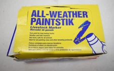 All Weather Paintstik Livestock Fluorescent Yellow Marking Crayons Lot of 12