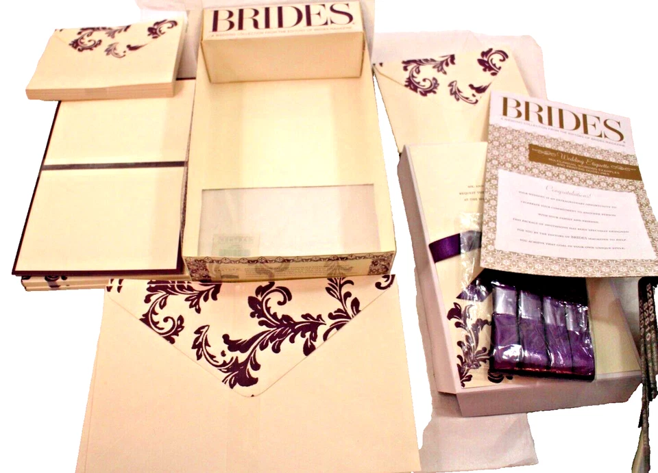 Kit de Invitación de Novias Invitaciones Imprimibles Tarjetas de Respuesta y Sobres Nuevo Foto 4 de 4