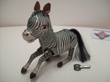Blechspielzeug "Zebra", 13 cm, 70er Jahre, Aufziehwerk, Made in China