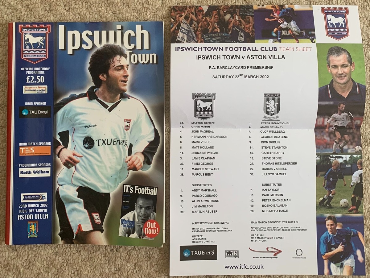 IPSWICH TOWN v ASTON VILLA (FA BARCLAYCARD PREMIERSHIP) 23rd MARCH - Main Image