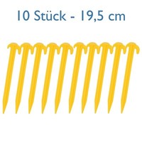 10Xzeltheringe Kunststoff 19,5Cm Heringe Camping Erdnagel Zelt Outdoor Zeltnagel