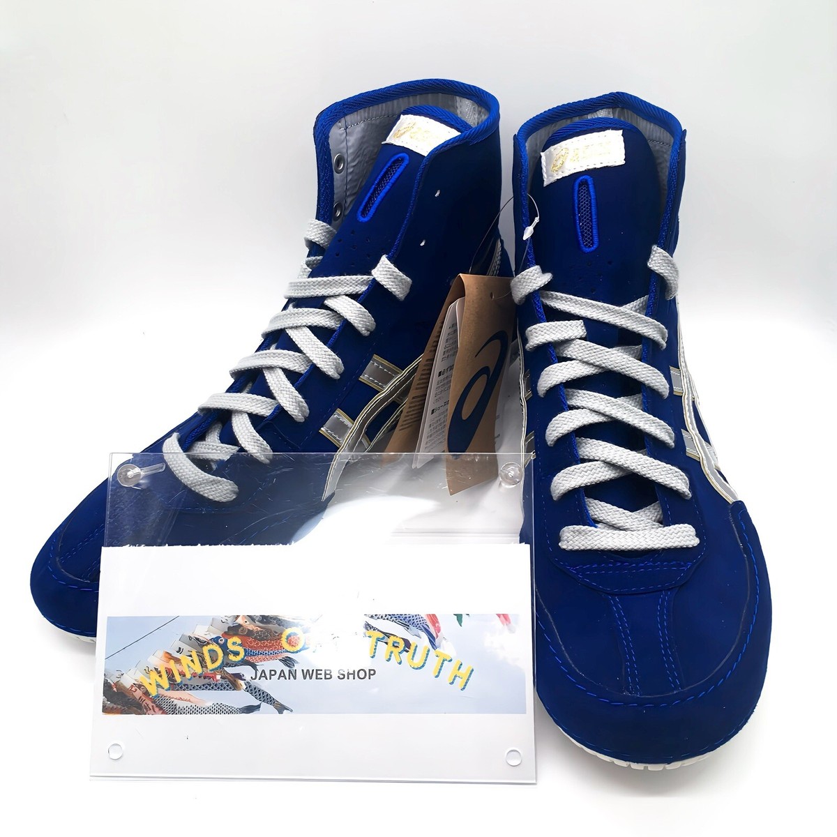 Asics Wrestling Shoes 1083A001 EX-EO special order blue x silver