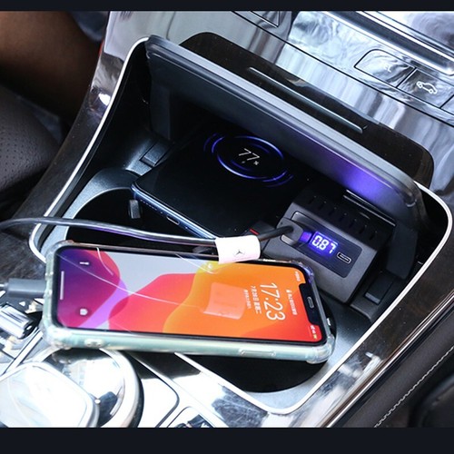 car wireless charger for Mercedes Benz W205 C43 C63 GLC 43 GLC63 X253 C Class - 第 3/9 張圖片