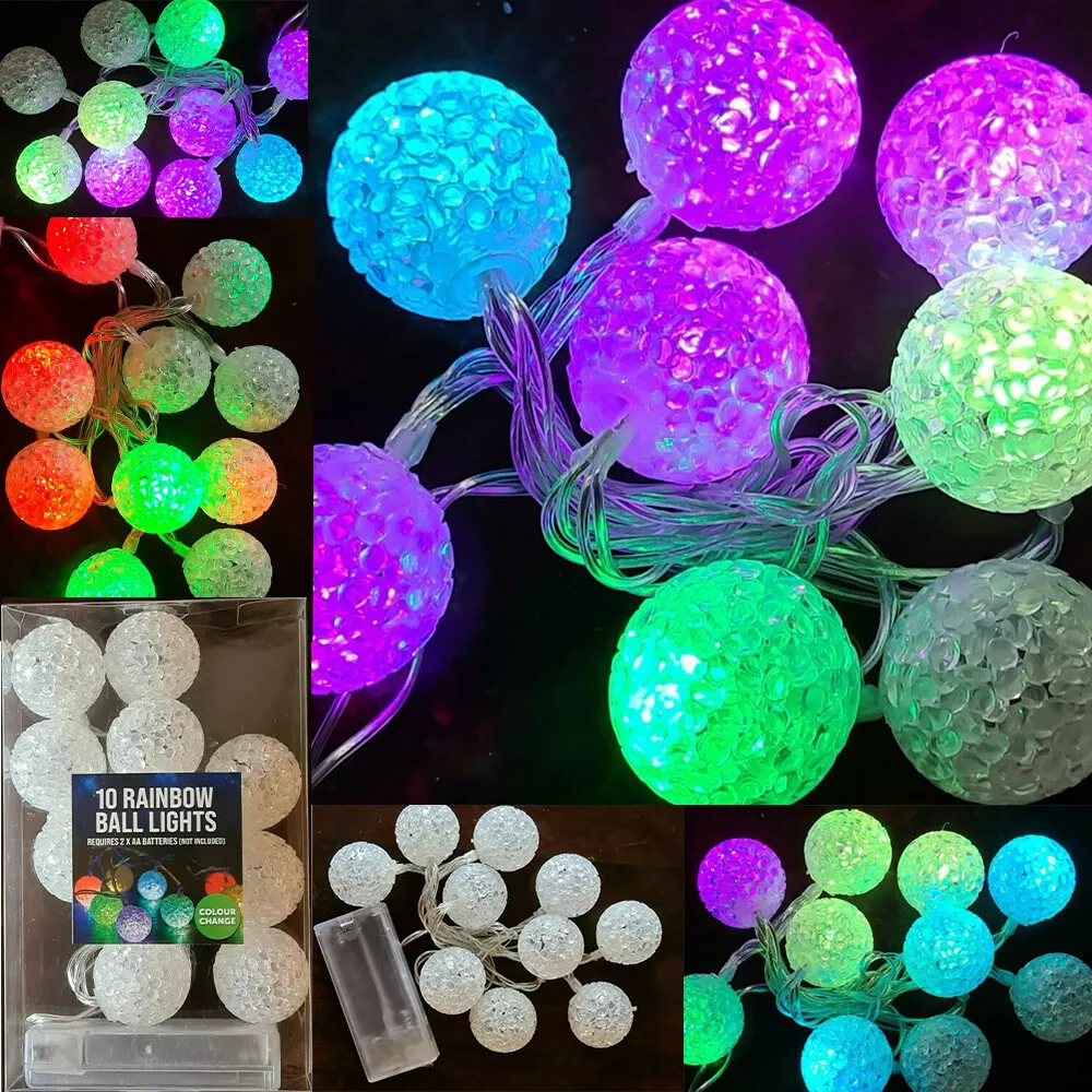 Rainbow ball lights deals