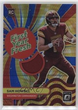 2022 Panini Donruss Optic First Year Fresh Blue Hyper Prizm Sam Howell 00jz