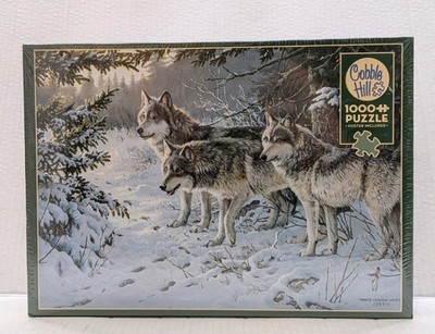 Cobble Hill Wolf Trail 1000 Piece Wolf Pack Jigsaw Puzzle New