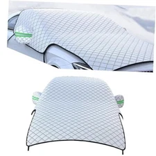 1 PC Car Half Car Cover Sunshade, Windshield Hood All Season Protection 