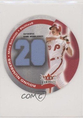 2003 Fleer Hardball Round Numbers Materials Mike Schmidt HOF 6ns