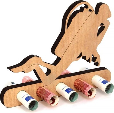Giftota ORIGINELLES GEBURTSTAGSGELD GESCHENK - Holz-Tauchgeschenk für Lehrer