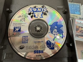 Sega Saturn Complete Console Bundle Two Controls & Sonic R & Virtual cop Tested