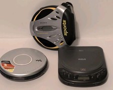 Sony Sports CD Walkman D-SJ15 G W/ Strap, Sony D-EJ011, RCA Car Disc Please Read