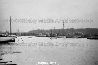 Bca-100 Royal Navy ML Schiffe festgemacht am Hamble River, Eastleigh, Hampshire. Foto