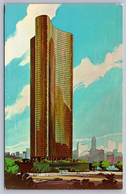 Postcard Chicago IL Lake Point Tower Apartment Building (Artist Rendering)