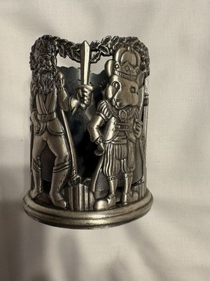 Home For The Holidays  Nutcracker , Pewter Votive Candle Holder/Decor Vintage