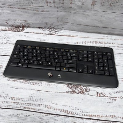 Logitech K800 Illuminated Lit Up Wireless Keyboard With USB Dongle