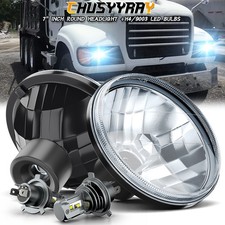 For Mack Granite Cv713 Dump Trucks 2pcs 7 Inch Round Led Headlights Hilo Beam