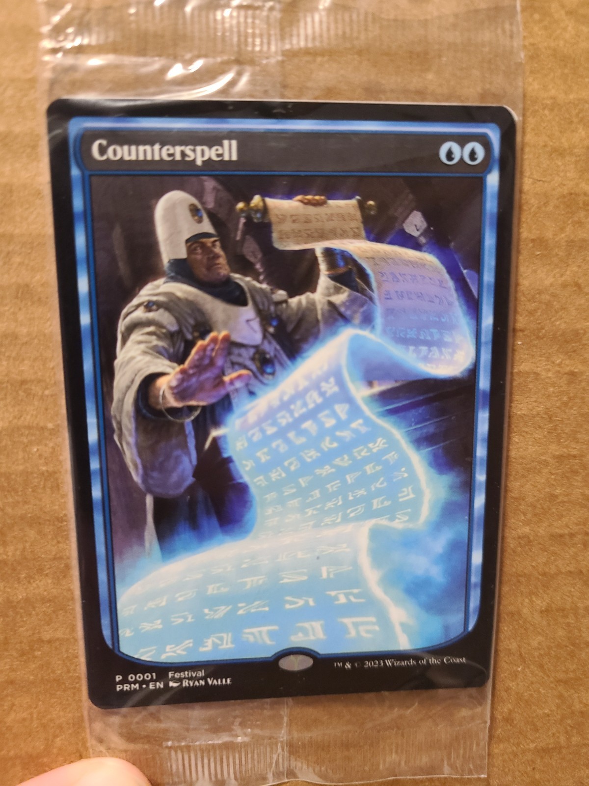 MTG Magic 1x MagicFest Counterspell Textless Full Art Promo Brand New Sealed NM