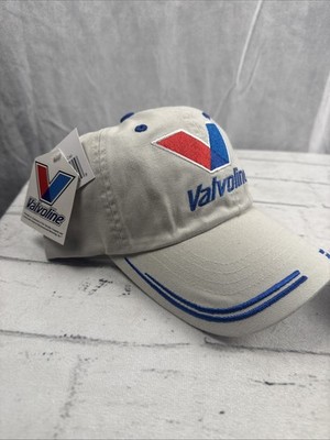 Vintage Valvoline Oil Embroidered Mens Hat Cap Tan Hook And Loop Adjustable OSFA
