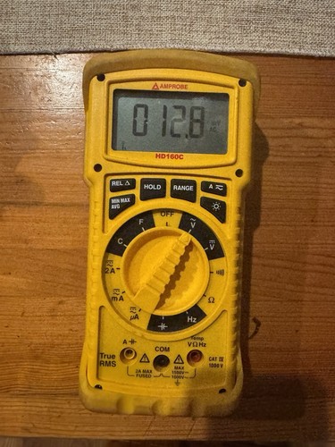 Amprobe HD160C True RMS Digital Multimeter CAT IV 1000V Min/Max Data Hold