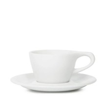 notNeutral not Neutral Lino 5oz/150ml White Single Cappuccino Cup and