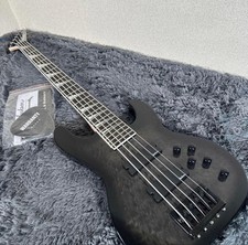 Jackson 5 corde strumento per corde basso elettrico Shark Inlay nero imballag...