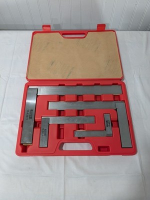SPI Machinist's 4 Piece Square Set: 4, 6, 9, & 12'' Blade Lengths 13-635-8